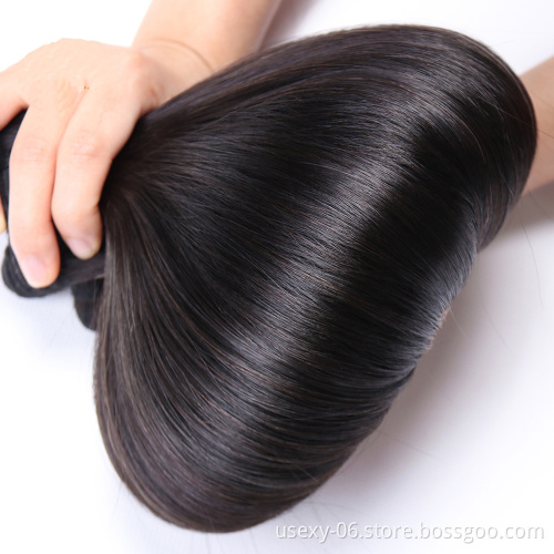Wholesale raw virgin human hair weaves bundles super double drawn Vietnamese hair cuticle aligned raw Vietnamese hair